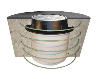 Cutaway of a Round Repair with circular re-bar