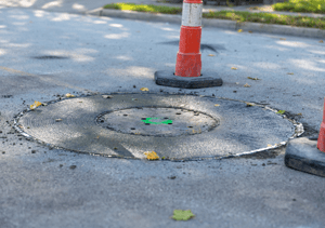 New Bremen - manhole repair work
